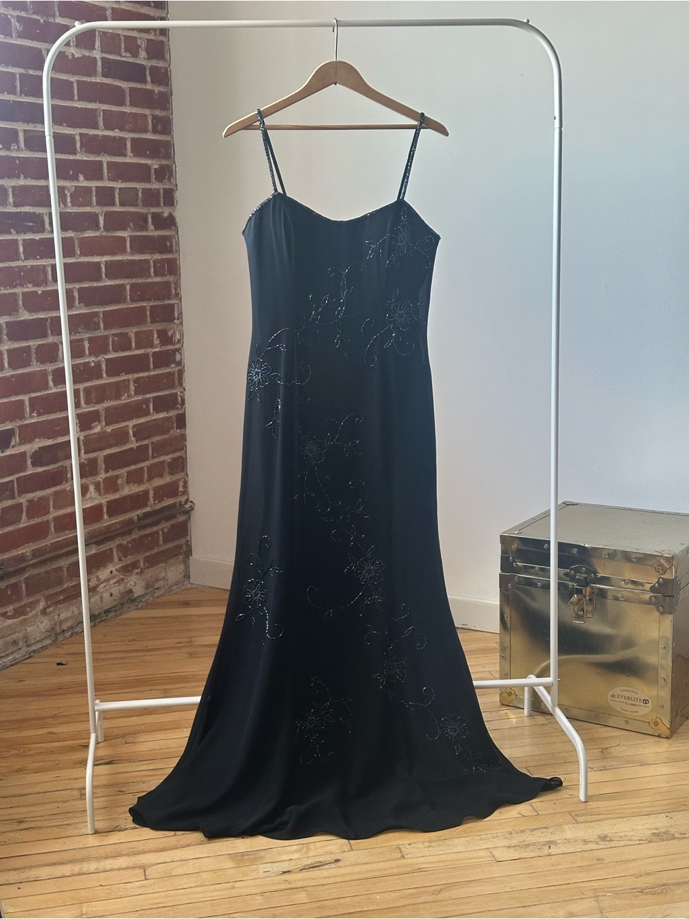 Maria Hong vintage beaded black dress